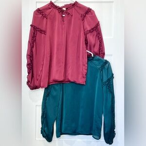 Two XL Girl’s Blouses